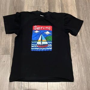 Boys Supreme Sailboat Black Shirt